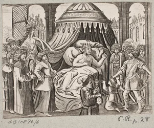 Ilustracja do Adama Oleariusa, „Perski Rosenthal genialnego poety Schicha Saadi […]”, Szlezwik 1660