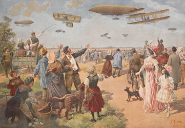 Wystawa lotnicza, ok. 1908.