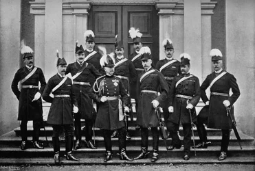 Lord Wolseley i personel centrali w Irlandii, 1896 r.
