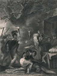 Masakra druidów, połowa XIX wieku.