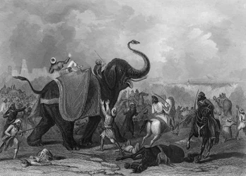 Oblężenie Mooltan Multan, Indie, 1849/1857.
