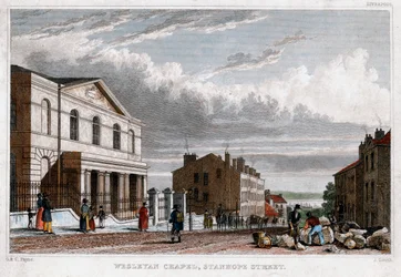 Kaplica Wesleyan, Stanhope Street, Londyn, 1830.