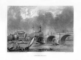 London Bridge, Londyn, XIX wiek.