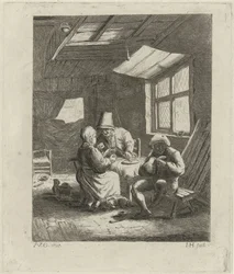 Wnętrze wiejskie (pierwsza wersja)