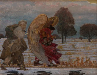 Za aniołem (część lewa tryptyku)