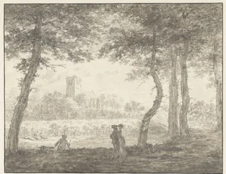 Muiderberg, widziany z Hooge Weg