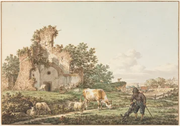 Pejzaż pasterski z ruiną, 1799.