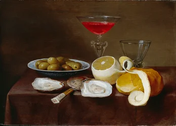 Martwa natura z ostrygami, c1616-1666