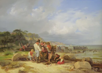 Rybacy w Probstei, 1835 (olej na płótnie)