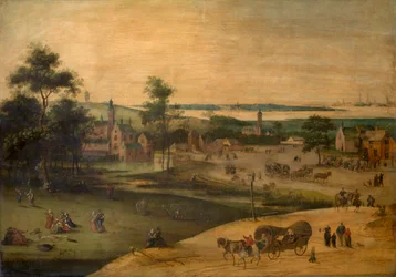 Wioska nad zatoką Scheldt