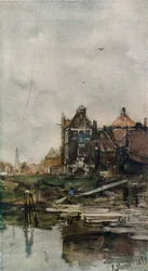 „Stare domy, Amsterdam”, ok. 1870 r.