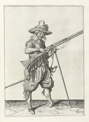 Muszkieter na warcie, ok. 1600