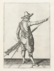 Muszkieter usuwa wycior, ok. 1600