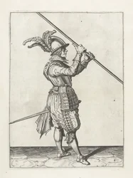 Żołnierz z kopią, ok. 1600