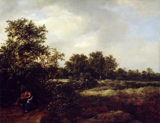 Krajobraz wydmowy z kochankami, 1647