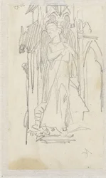 Szkic posągu H. Joris
