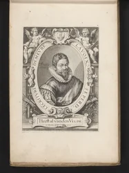 Portret Jana van den Velde w wieku 36 Lustro sztuki pisania (tytuł serii)