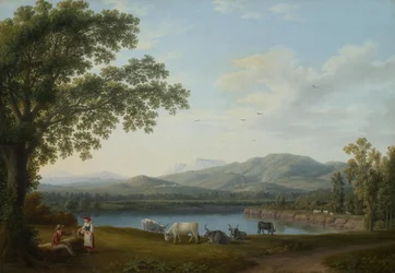 Widok na Sele i masyw Monti Alburni

Tytuł oryginalny Blick auf den Sele und das Massiv der Monti Alburni
