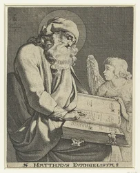 Ewangelista Mattheüs S. Matthaeus Evangelista (tytuł na obiekcie)