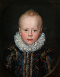Dziecięcy portret księcia (olej na płótnie)