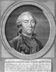 George Louis Leclerc, hrabia De Buffon, 1774.