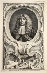 Portret Jana, księcia Lauderdale, ilustracja z „Heads of Illustrious Persons of Great Britain”, wyd. autor: Knapton, Londyn 1742