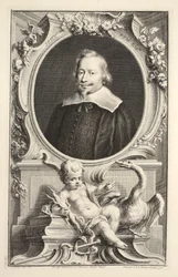 Portret Johna Pyma, ilustracja z „Heads of Illustrious Persons of Great Britain”, wyd. autor: Knapton, Londyn 1742