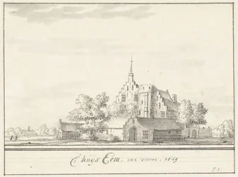Dom Eem Dom Eem od frontu. 1649 (tytuł na obiekcie)