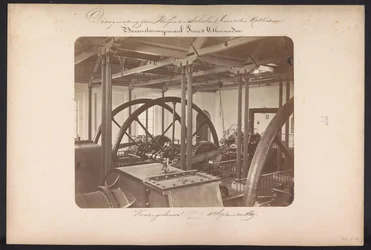 Przepompownia Bovenstoom Prins Alexander / Kralingschveer 18 września 1869 (tytuł na obiekcie) Odzyskiwanie jezior w Schieland na wschód od Rotterdamu (tytuł serii na obiekcie)