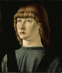 Portret młodego mężczyzny (olej na drewnie)