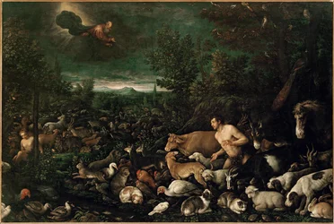 Adam zganiony (obraz na płótnie)
