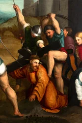 Wejście na Kalwarię, detal, ok. 1535-1534 (olej na płótnie)
