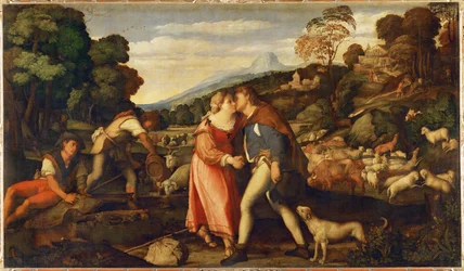 Jakub i Rachela (obraz na płótnie)