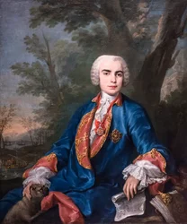Kastrat Carlo Broschi, znany jako Il Farinelli, ok. 1752 (olej na płótnie)