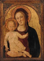 Madonna z Dzieciątkiem, prawdopodobnie lata czterdzieste XIV wieku.