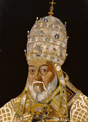 Portret papieża Klemensa VIII, 1600-1 (pietra dura)