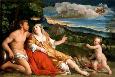„Mars, Wenus i Kupidyn”, 1520s