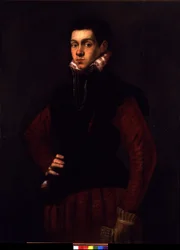 Portret młodego mężczyzny, ok. 1565 (olej na płótnie)