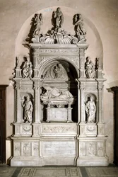 Pomnik nagrobny w hołdzie kardynałowi Ascanio Marii Sforzie (rzeźba z marmuru, 1505-1507)