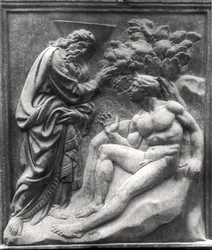Stworzenie Adama, panel z Porta Magna, ok.1430 (marmur)