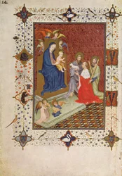MS 11060-11061 Frontyspis ze św. Janem, księciem de Berry, św. Andrzejem i św.