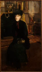 Francuski: Portrait de Mary Cassat (1845-1926), peintre