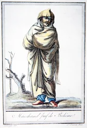 Żydowski kupiec z Czech, z „Encyclopedie des Voyages”, ryty przez L.F. Labrousse