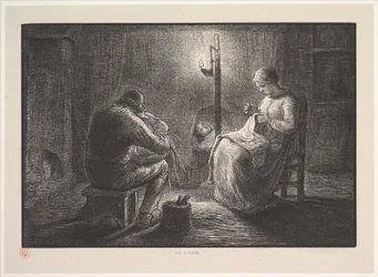 Noc, z cyklu Cztery pory dnia, 1830-75.