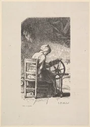 Prządka, 1853.