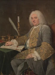 Portret Jean-Gabriela du Theil przy podpisaniu traktatu wiedeńskiego w latach 1738-1740.