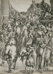 Pokłon Trzech Króli, c.1614-17 (akwaforta z grawerem)