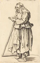 Żebraczka otrzymująca dobroczynność, ok. godz. 1622.