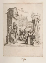 Chrystus przyprowadzony przed Kajfa, nie. 7 z 11 z La Petite Passion