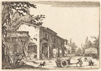 Dziedziniec folwarczny, ok. godz. 1622.
